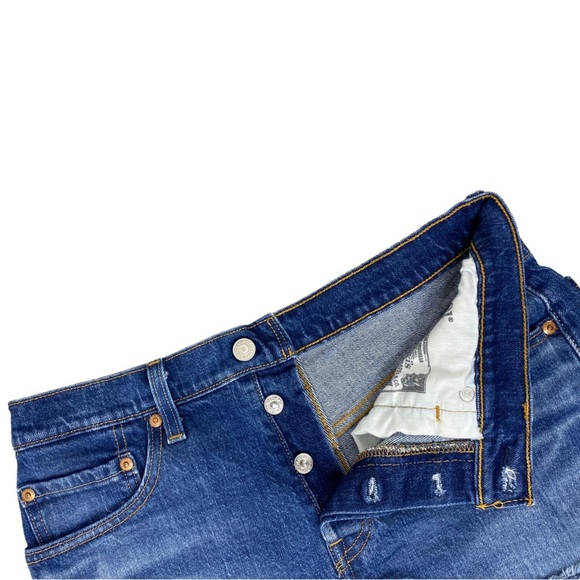 Levi’s 501 Cut Off High Rise Denim Shorts Size 27 - Picture 5 of 6